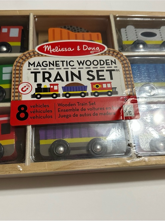 Melissa & Doug Other - Melissa & Doug Magnetic Wooden Train Set - Multi-Color